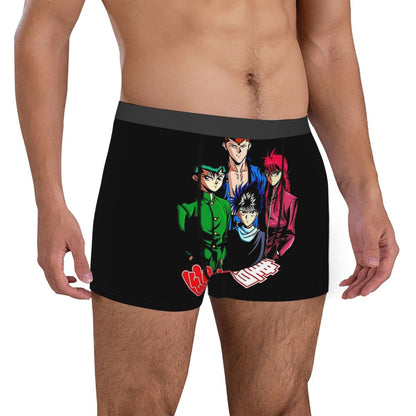 YU YU HAKUSHO Underpants Breathbale Panties Man Underwear Print Shorts Boxer Briefs