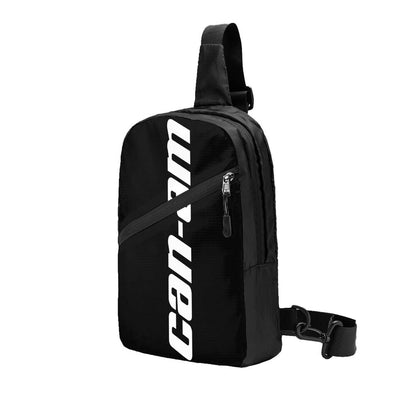 custom Motorcycle BRP Can-Am Print Sling Chest Bag Custom Crossbody Shoulder Backpack for Men Traveling Daypack