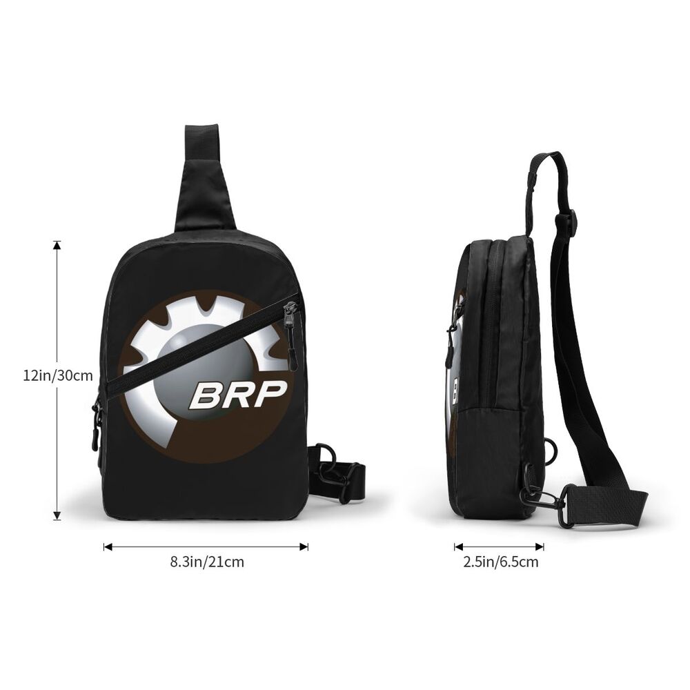 custom Motorcycle BRP Can-Am Print Sling Chest Bag Custom Crossbody Shoulder Backpack for Men Traveling Daypack