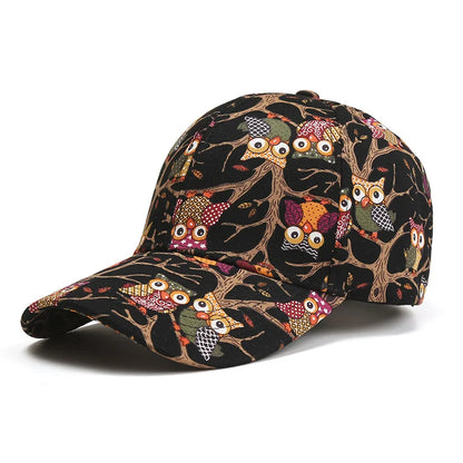 New Print Flower Baseball Caps for Men and Women Summer Sun Hat Visor Cap Adjustable Bonne Hats Gorras