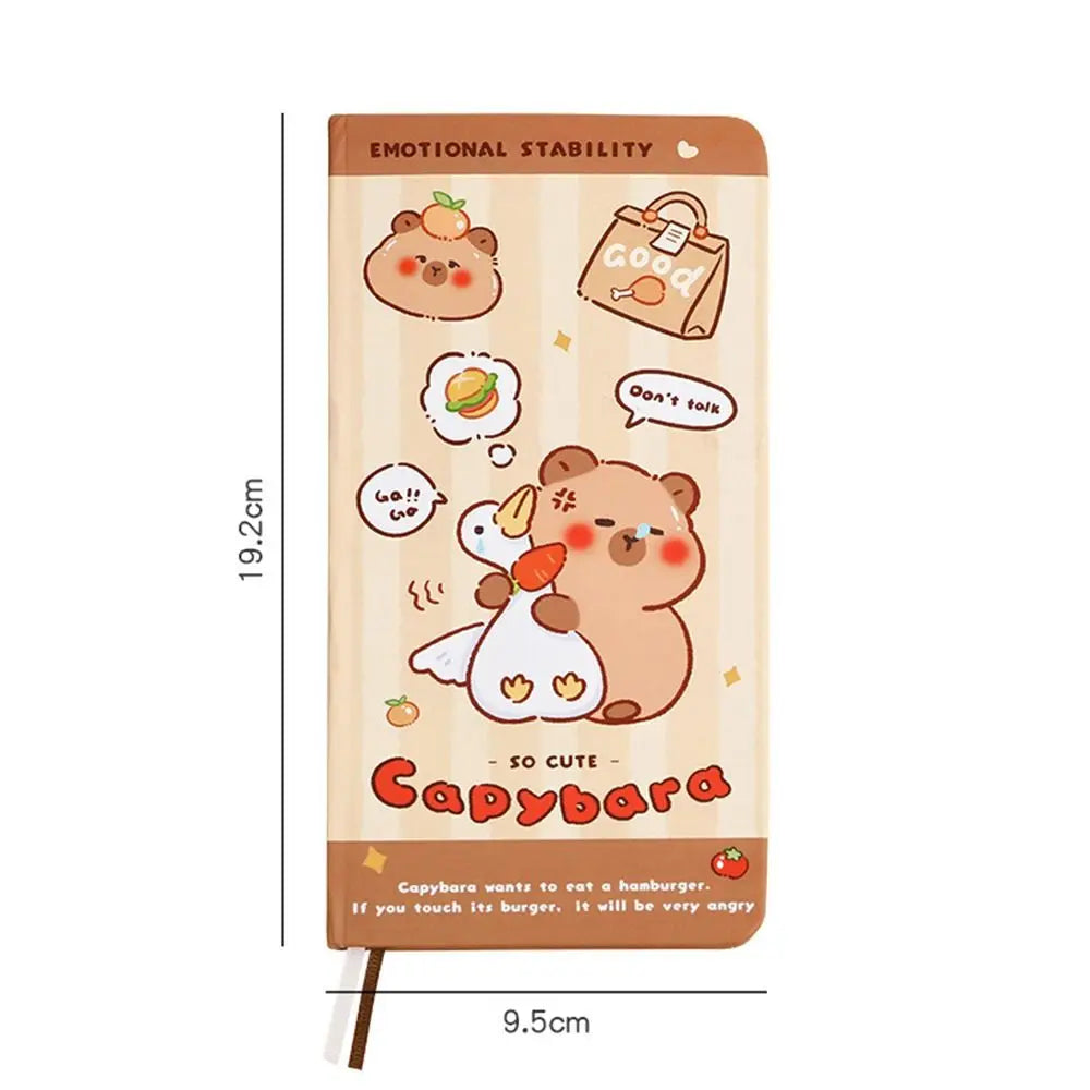 Pocket Mini Capybara Notepad Kawaii INS Capybara Hand Ledger Notebook Thickening Cartoon Memo Notes Student