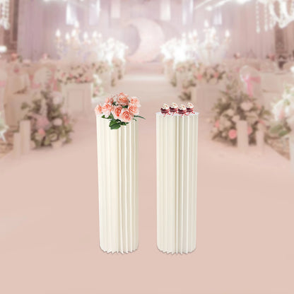 2 Pcs 39.4in Tall Wedding Centerpieces Cardboard Vases Flower Vase Flowers Stand for Party Tables Decorations