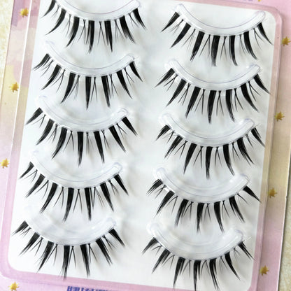 5Pairs Little Devil Eyelash Cosplay Lash Lolita Extension False Eyelashes Japanese Fairy Lolita Sweet Eyelashes Eye Makeup Tools