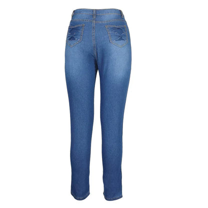 Mid-Waist Slim Skinny Stretch Denim Jeans