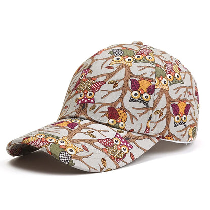 New Print Flower Baseball Caps for Men and Women Summer Sun Hat Visor Cap Adjustable Bonne Hats Gorras