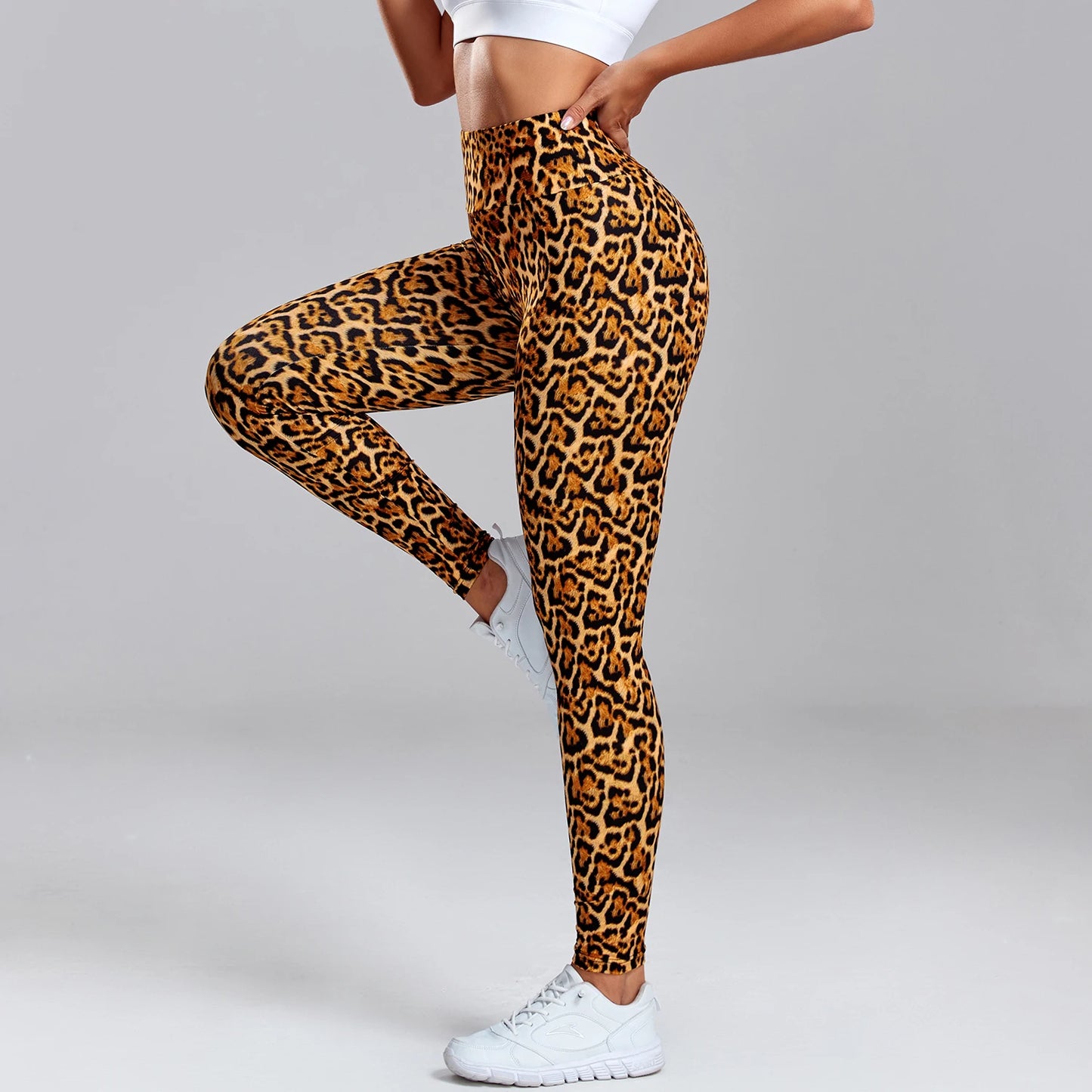 FITTOO Snakeskin Leopard Leggings Women Sanding Pencil Fitness Workout Sports Pant Female Sexy High Waist Women Leggins Push Up