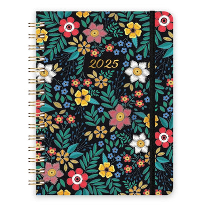 A5 2025 Planner Notebooks 140 Pages Paper 12 Months Planner Notebook Elastic Band Design Thicken 365 Days Notepad Student