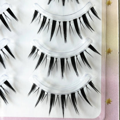 5Pairs Little Devil Eyelash Cosplay Lash Lolita Extension False Eyelashes Japanese Fairy Lolita Sweet Eyelashes Eye Makeup Tools