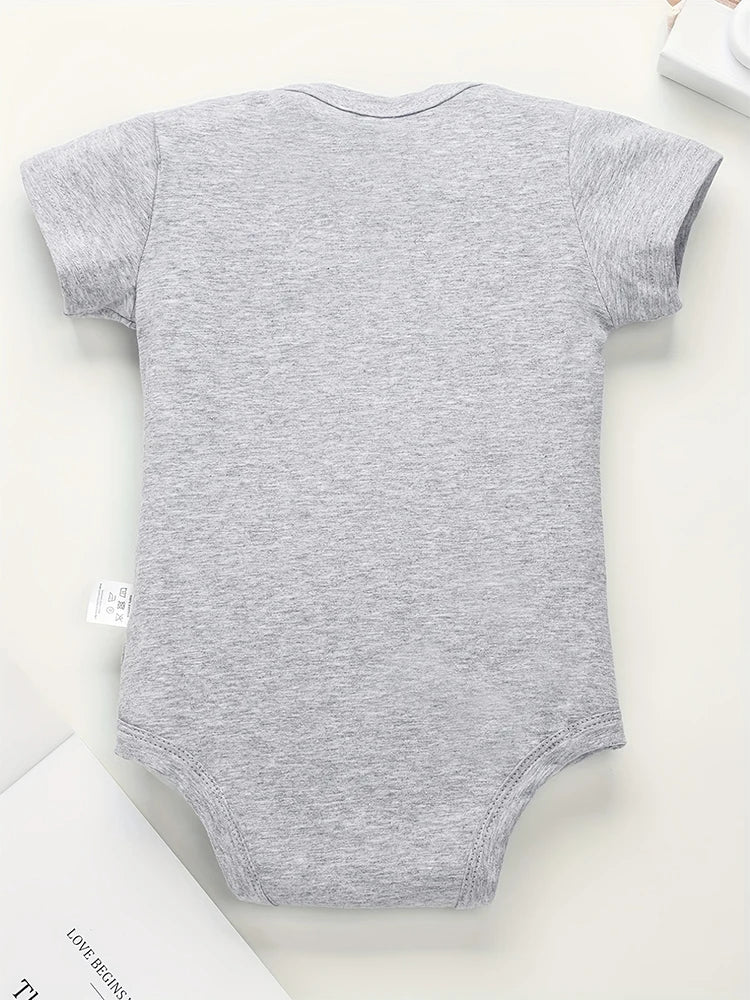 Born First Show Off Funny Twin Newborn Boy Bodysuits Fashion Cute Baby Girl Clothes Short Sleeve Summer Cotton Infant Onesies