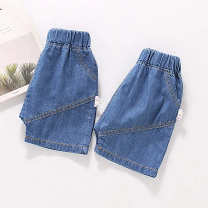 Children's Jeans Summer Fashion Shorts For Boys Cotton Loose Pants Toddler Kids Bottoms 1 To 5 Years Old Clothing