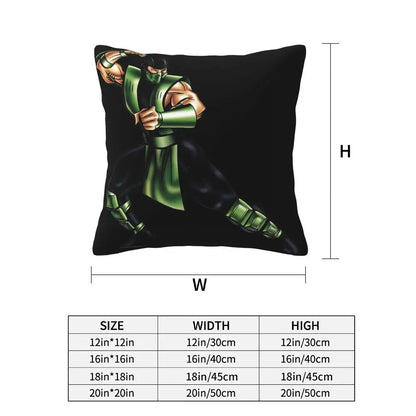 Mortal Kombat Logo 2 pcs Square Pillowcase Pillow Cover Cushion Decor Comfort Throw Pillow for Home Living Room