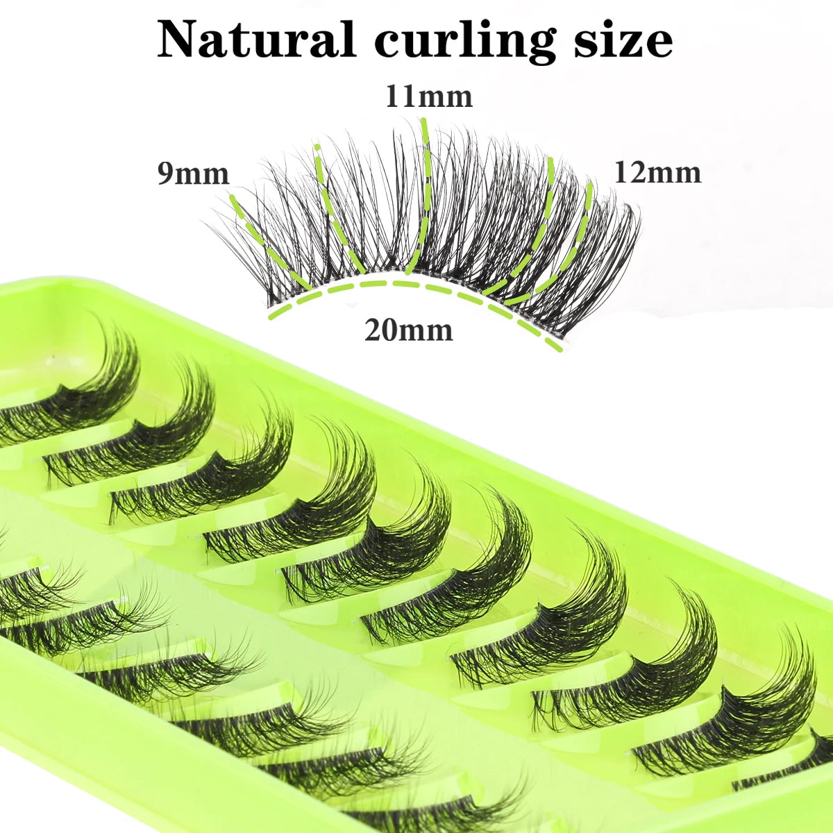 YSDO 3/10 Pairs Cat Eye Lash Wispy Half Lashes Natural False Eyelashes Extensions Fluffy Volume 3D Mink Lashes Makeup Faux Cils