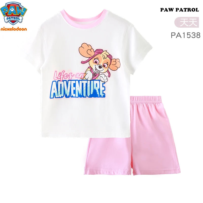 Genuine Paw Patrol Skye Chase Thin Children's Pajamas Sets Spring Summer Cartoon Students Tops Pants Kids Boys girls Sleepwear