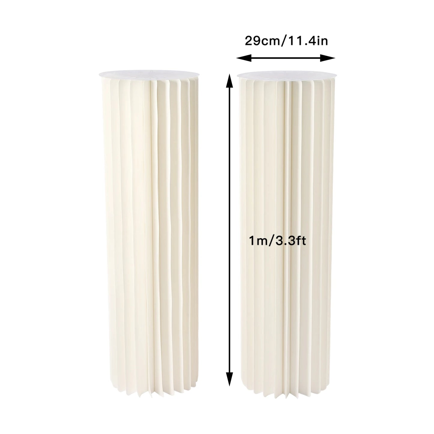 2 Pcs 39.4in Tall Wedding Centerpieces Cardboard Vases Flower Vase Flowers Stand for Party Tables Decorations