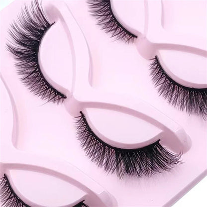 Fox Eye Lashes Winged End Eye Elongated Eyelashes Clear Band Natural Look Lashes Eyelash Extension Manga Lashes