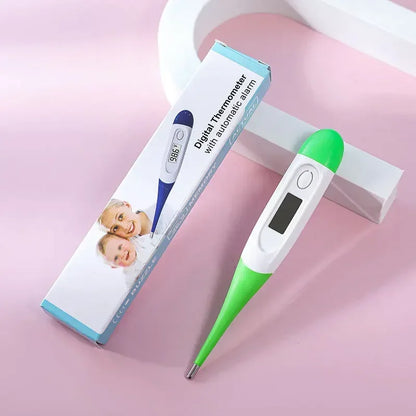 Electronic Digital Thermometer Soft Head Home First Aid Kit Fever Baby Adult Head Oral Armpit Temperature Measurement Instrument