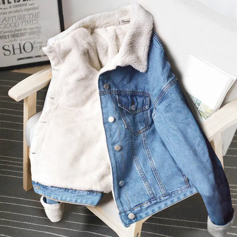 2023 Autumn Winter Denim Coats Women's Thicke Cowboy Jacket Loose Jeans Streetwear Outerwear for Women