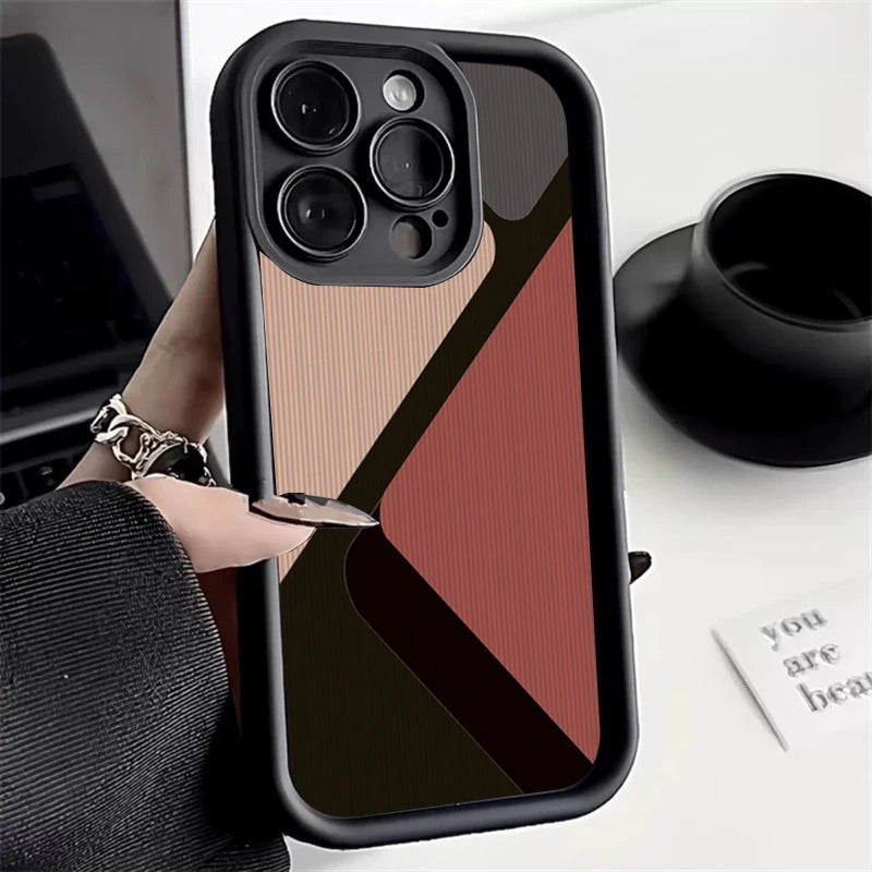 Fashion Zebra Stripe Lattice Pattern Silicone Case For Xiaomi Redmi Note 13 12 Pro Plus 5G 12S 11S 11 10S 10 Redmi 13C 12 Cover