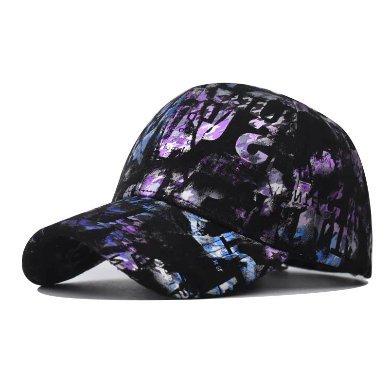 New Print Flower Baseball Caps for Men and Women Summer Sun Hat Visor Cap Adjustable Bonne Hats Gorras