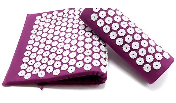 Yoga mat Acupoint massage by needling pillow back with acupuncture and moxibustion pad