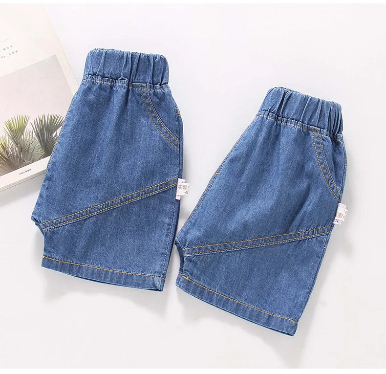 Children's Jeans Summer Fashion Shorts For Boys Cotton Loose Pants Toddler Kids Bottoms 1 To 5 Years Old Clothing