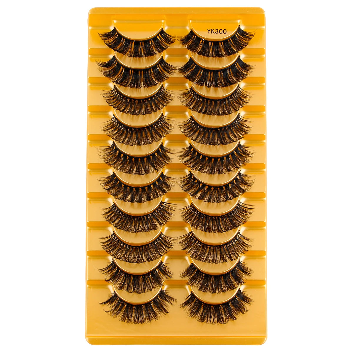 YSDO 3/10 Pairs Cat Eye Lash Wispy Half Lashes Natural False Eyelashes Extensions Fluffy Volume 3D Mink Lashes Makeup Faux Cils