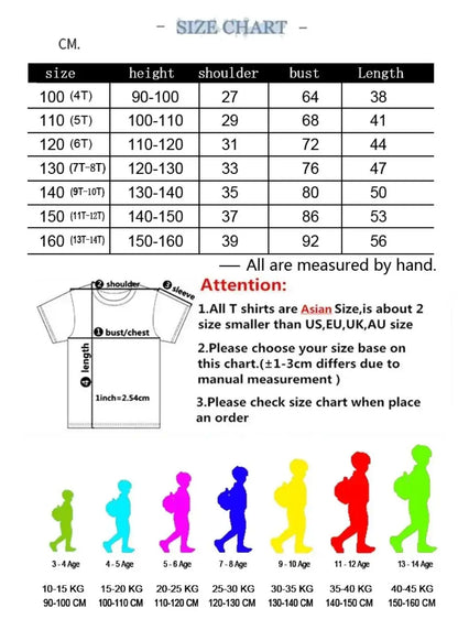 Brand Print Fan Clothes Children Teen T Shirt Suit Summer Top +shorts 2 Pcs Set Short Sleeve Casual Fashion Boys Girls Kid Set