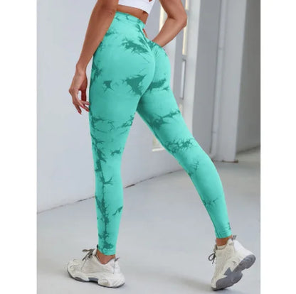 Stretchy High Waist Women Gym Yoga Leggings Seamless Athletic Exercise Fitness Pants Eye Catching Trainning Leggings