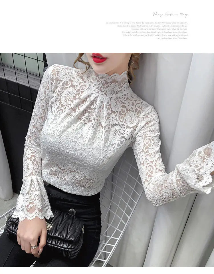 Autumn and Winter Velvet Turtleneck Bottoming Shirt Women's Thickened  Long-sleeved T-shirt Sexy Shirring Top T745