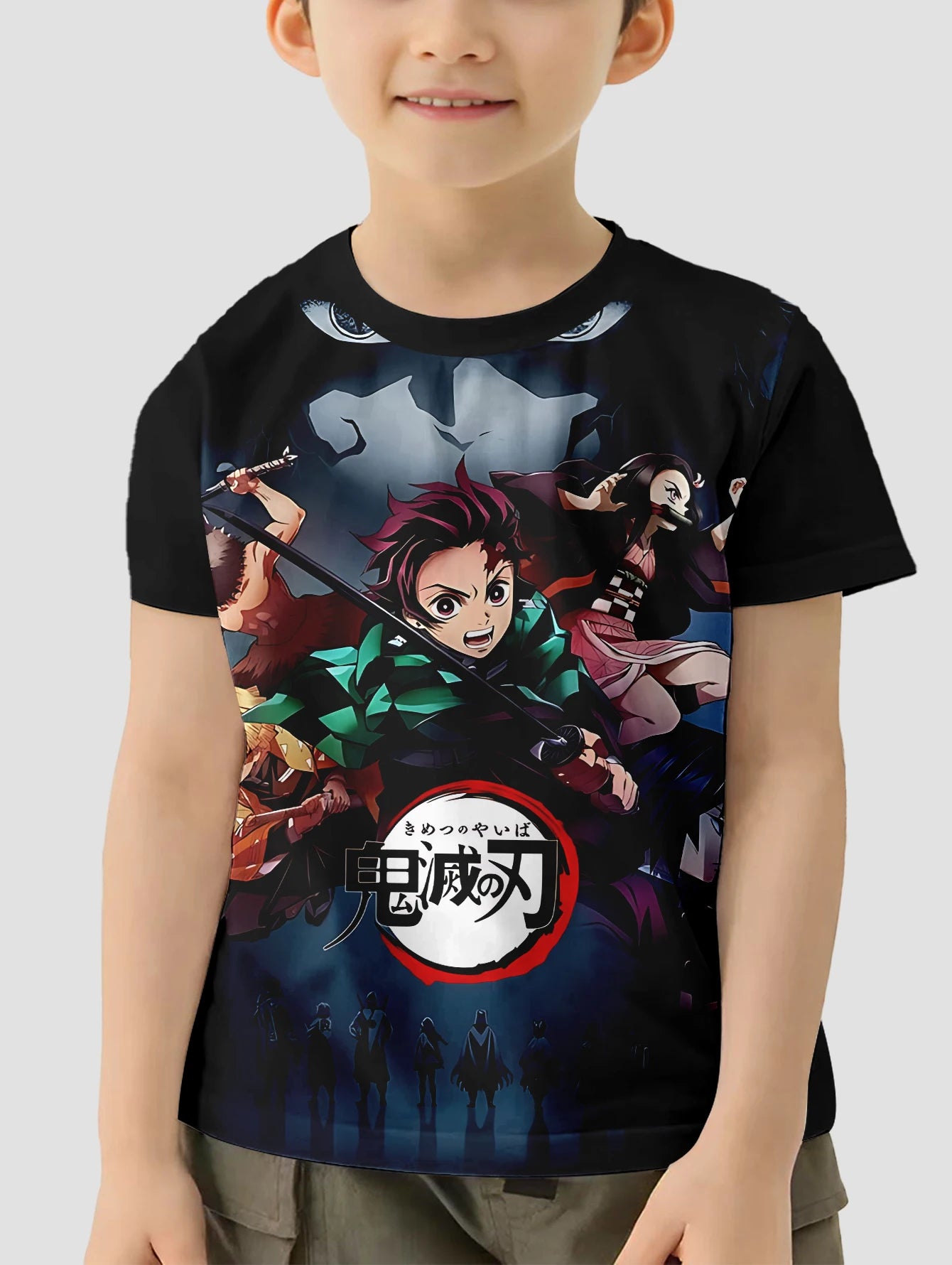 3D Print HOT Anime D-DemonS S-SlayerS Baby Clothing 5 to 14 Years Male Outdoor Clothes for Children Boy Girl Child T-Shirt Top