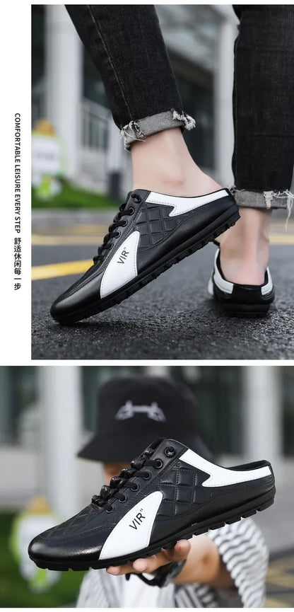 Slippers Men Sandals Men's Sneakers Half Slippers Summer High quality shoes Men's Casual Shoes tenis zapatos baratos liquidación