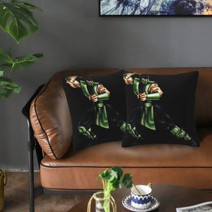 Mortal Kombat Logo 2 pcs Square Pillowcase Pillow Cover Cushion Decor Comfort Throw Pillow for Home Living Room