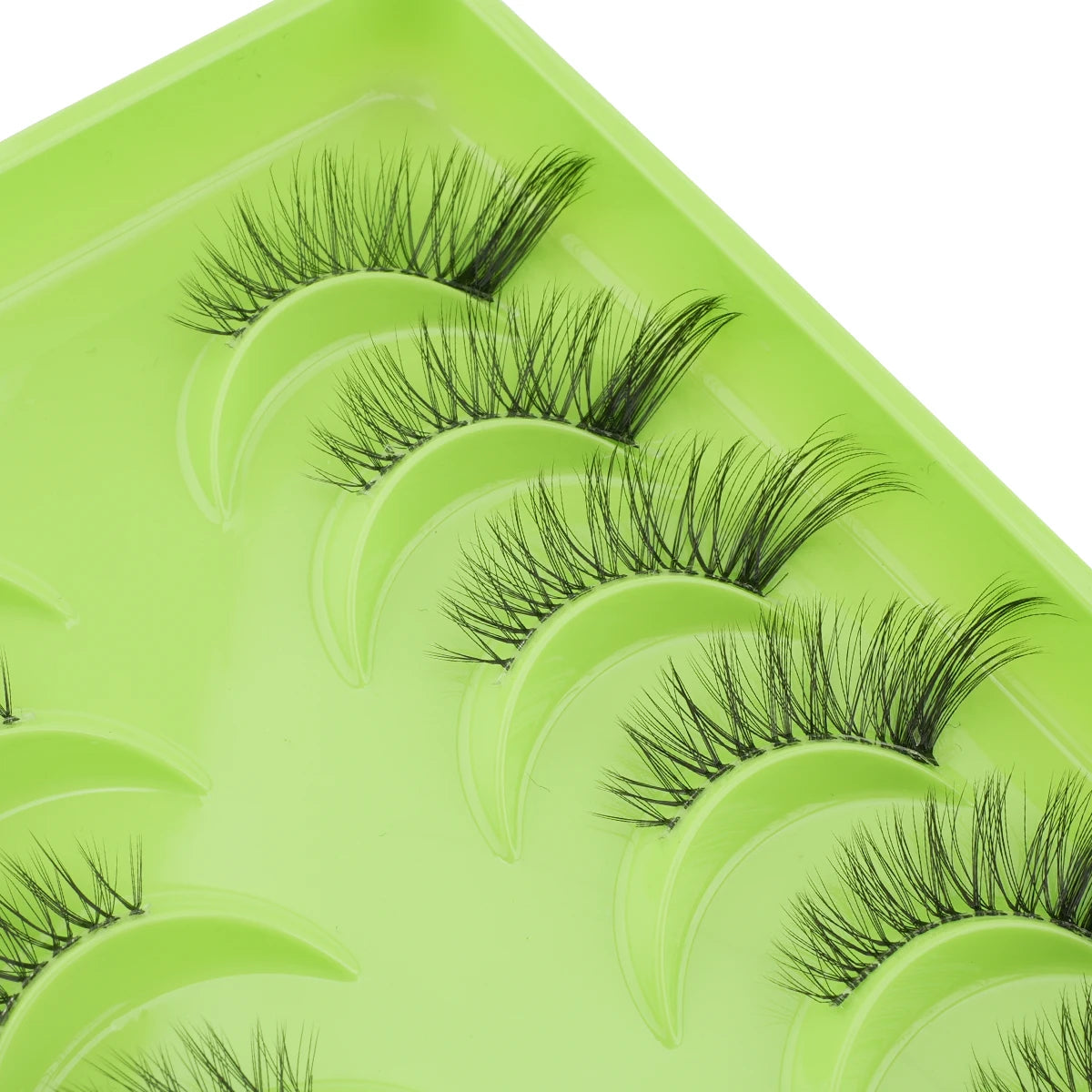 YSDO 3/10 Pairs Cat Eye Lash Wispy Half Lashes Natural False Eyelashes Extensions Fluffy Volume 3D Mink Lashes Makeup Faux Cils