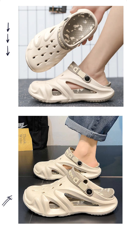 New Stylish Mens Slippers Casually Chic Easy To Clean High-quality Explosive Style Trendy All-match Sandals For Men Hard-Wearing