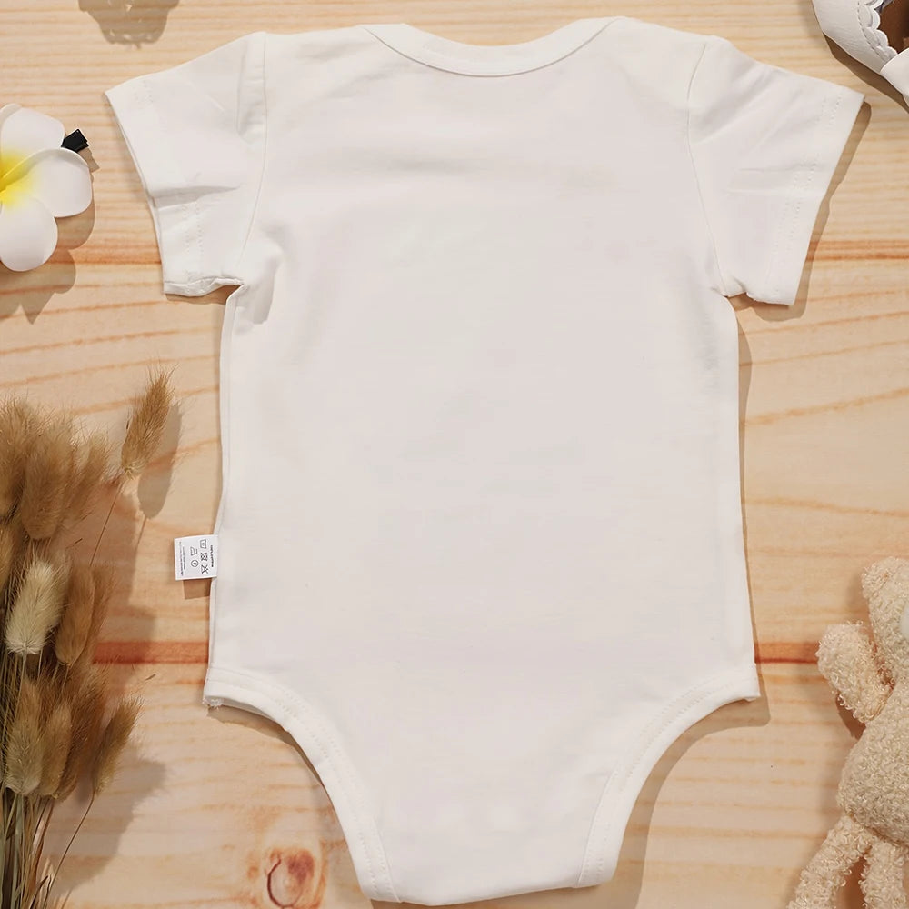 Born First Show Off Funny Twin Newborn Boy Bodysuits Fashion Cute Baby Girl Clothes Short Sleeve Summer Cotton Infant Onesies