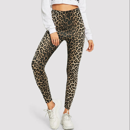 FITTOO Snakeskin Leopard Leggings Women Sanding Pencil Fitness Workout Sports Pant Female Sexy High Waist Women Leggins Push Up