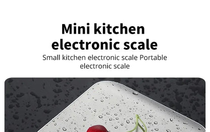 Rechargeable Stainless Steel Electronic Scales 5kg/10kg Kitchen Scales Home Jewelry Food Snacks Weighing Baking Tools