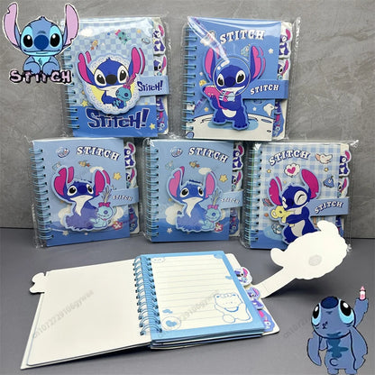 Random One Stitch Square Sorting Coil Book Cartoon Student Stationery Portable Coil Notebook Magnetic Buckle Note Book Gifts