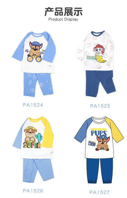 Genuine Paw Patrol Skye Chase Thin Children's Pajamas Sets Spring Summer Cartoon Students Tops Pants Kids Boys girls Sleepwear