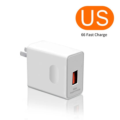 USB Charger Super Fast Charging QC3.0 6A USB TypeC Cable Mobile Phone Charge Adapter For iPhone Samsung Xiaomi Huawei EU/US Plug