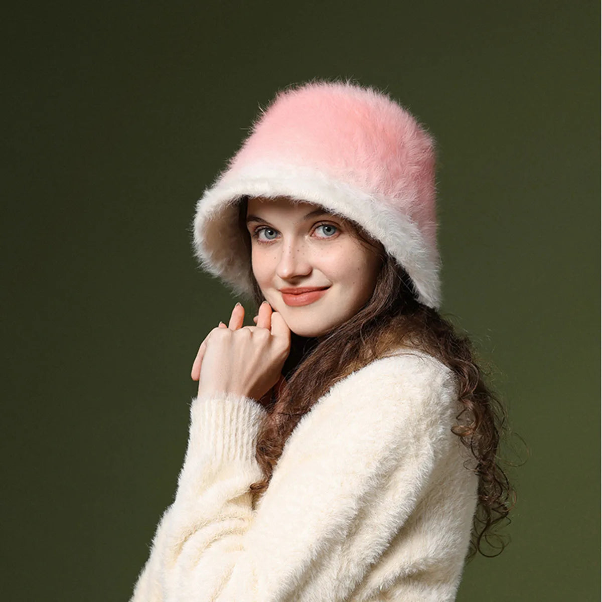 Rabbit Hair Fisherman Hat Warm Hat hats for women top hats elegant women's hats country Hat men luxury brand Women's felt hat