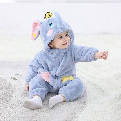 Elephant Onesies Baby Clothing Animal Kigurumi Newborn Cartoon Pajamas Infant Jumpsuit Kids Halloween Cosplay Costume Outfits