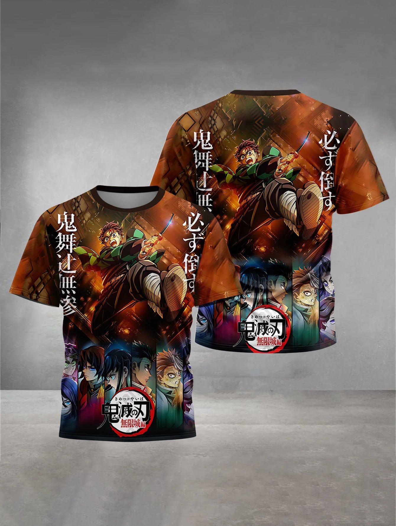 3D Print HOT Anime D-DemonS S-SlayerS Baby Clothing 5 to 14 Years Male Outdoor Clothes for Children Boy Girl Child T-Shirt Top