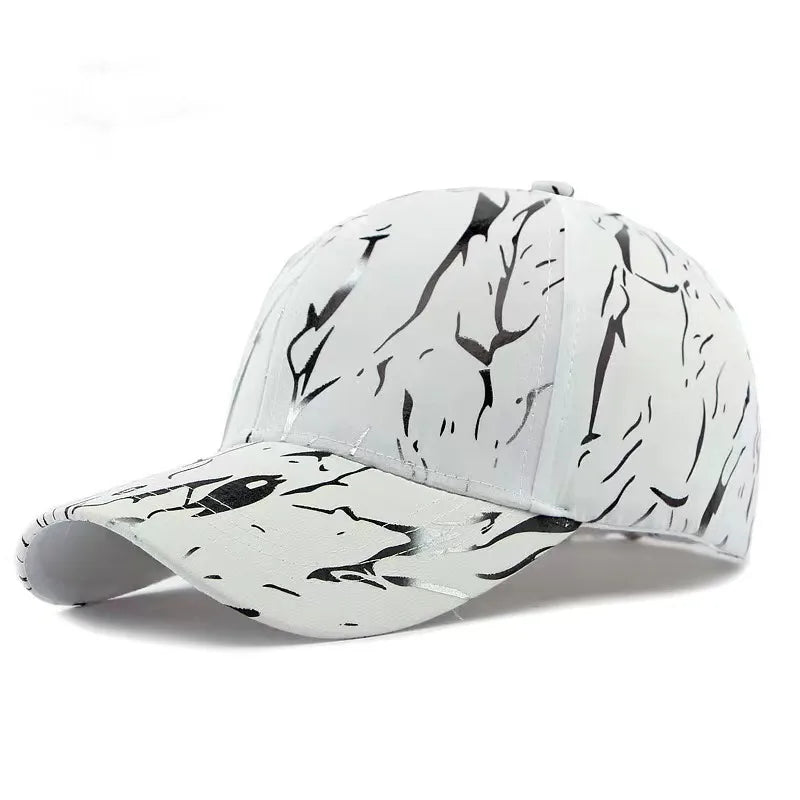 New Print Flower Baseball Caps for Men and Women Summer Sun Hat Visor Cap Adjustable Bonne Hats Gorras