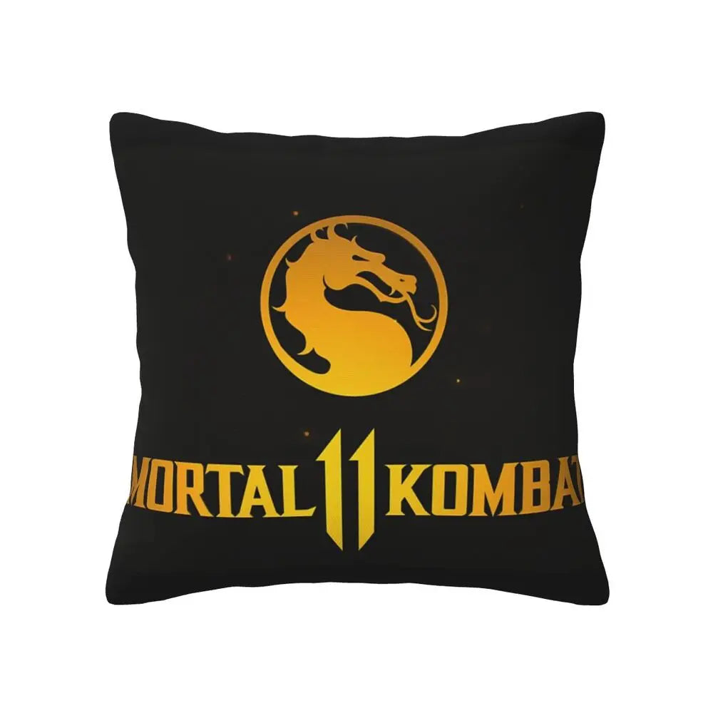 Mortal Kombat Logo 2 pcs Square Pillowcase Pillow Cover Cushion Decor Comfort Throw Pillow for Home Living Room