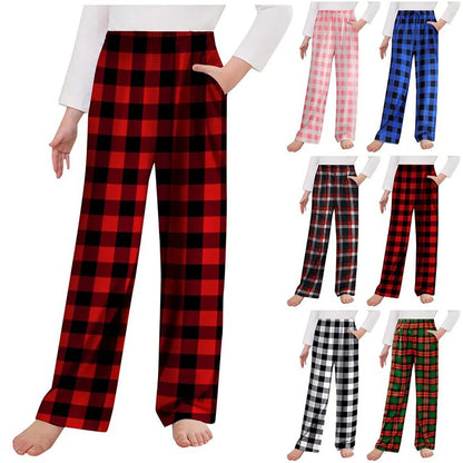 Organic Pants Toddler Pajama Pants For Girls Long Sleep Plaid Pants Soft Bottoms With Pockets Short Pants For Teen Girls