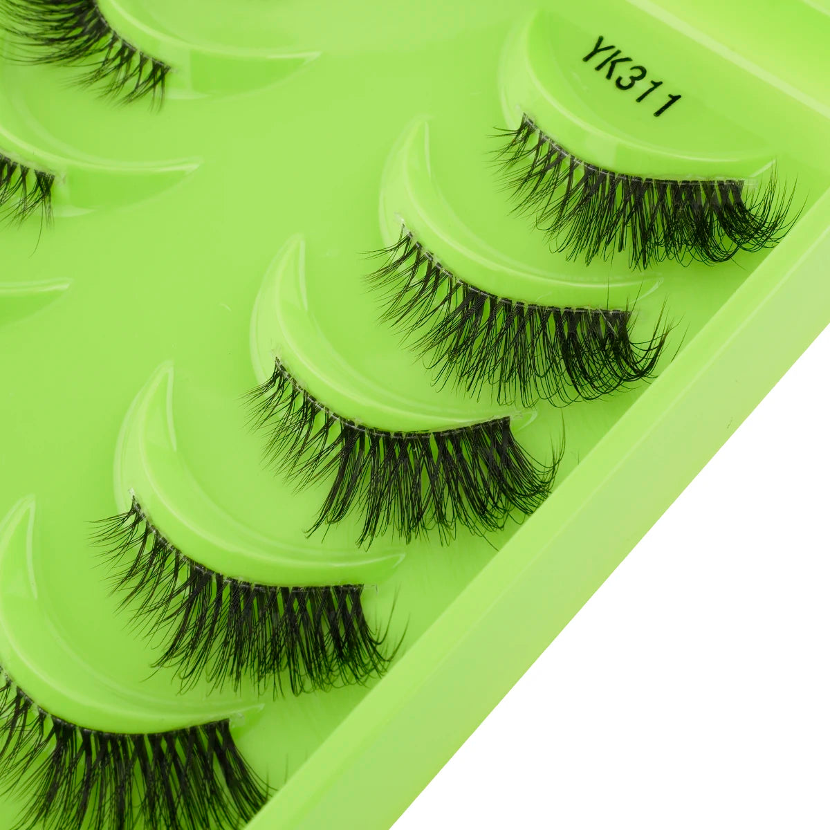 YSDO 3/10 Pairs Cat Eye Lash Wispy Half Lashes Natural False Eyelashes Extensions Fluffy Volume 3D Mink Lashes Makeup Faux Cils