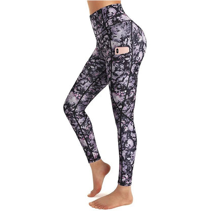 Gym Leggings Push Up Ladies Pants Sexy Printed Pocket Woman Leggins Workout Sport Scrunch Butt Seamless Fitness Legging Mujer