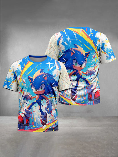 S-Sonic-the Hedgehogs 3D Print Baby Clothing 5 to 14 Years Male Outdoor Clothes for Children Boy Girl Child T-Shirt Top Shirts