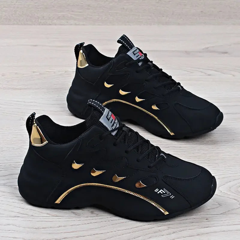 Men New Fashion Casual Sneakers for Light Soft Breathable Vulcanize Shoes High Quality Soft Leather Sneakers Zapatillas De Mujer